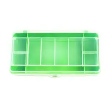 Lure 2 Layers ABS Transparent Cover Fishing Tackle Box Bait Storage Cases