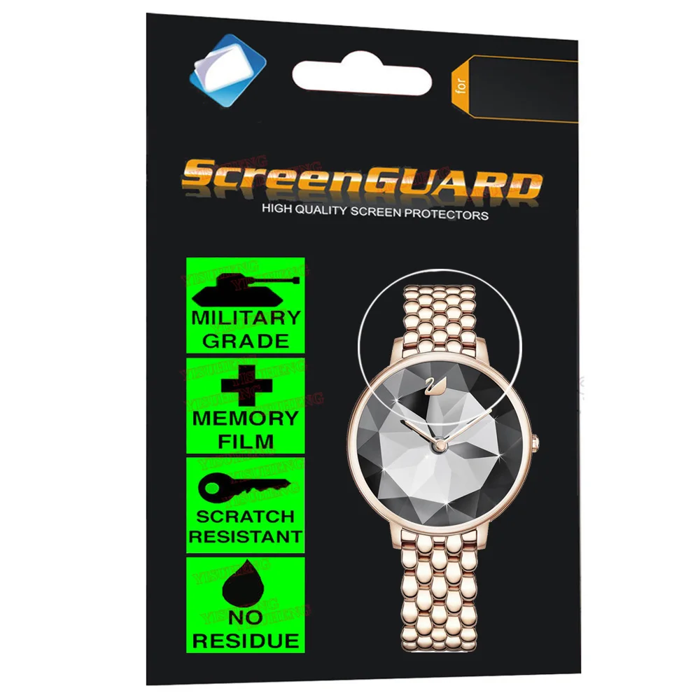 2PCS Military Grade Anti Shock Scratch Screen Protector For Swarovski Watch Crystal Lake Metal bracelet Rose gold tone | Электроника