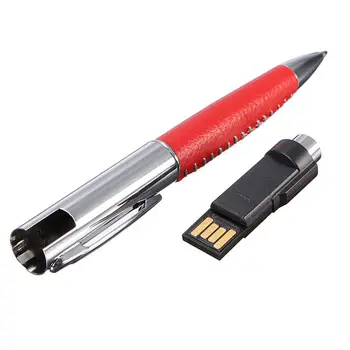 

New 32G Ballpoint Pen Shape Model USB2.0 Memory Stick Flash Drive Storage U Disk Red