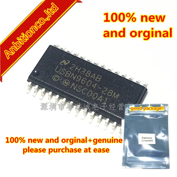 

10pcs 100% new and orginal USBN9604 USBN9604-28M SOP28 Universal Serial Bus Full Speed Node Controller with Enhanced DM in stock