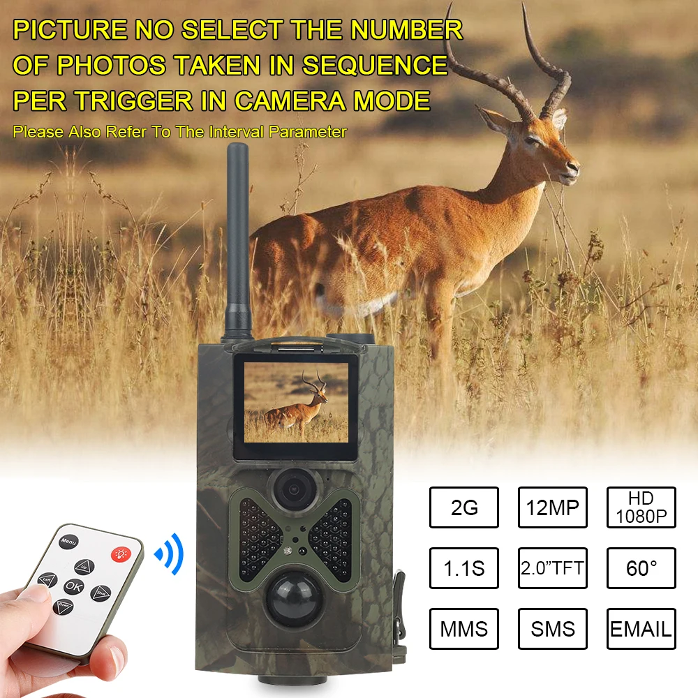 Охотничья камера HC300M HC700G HC800M 3g GSM 1080 P фото ловушки инфракрасного ночного видения