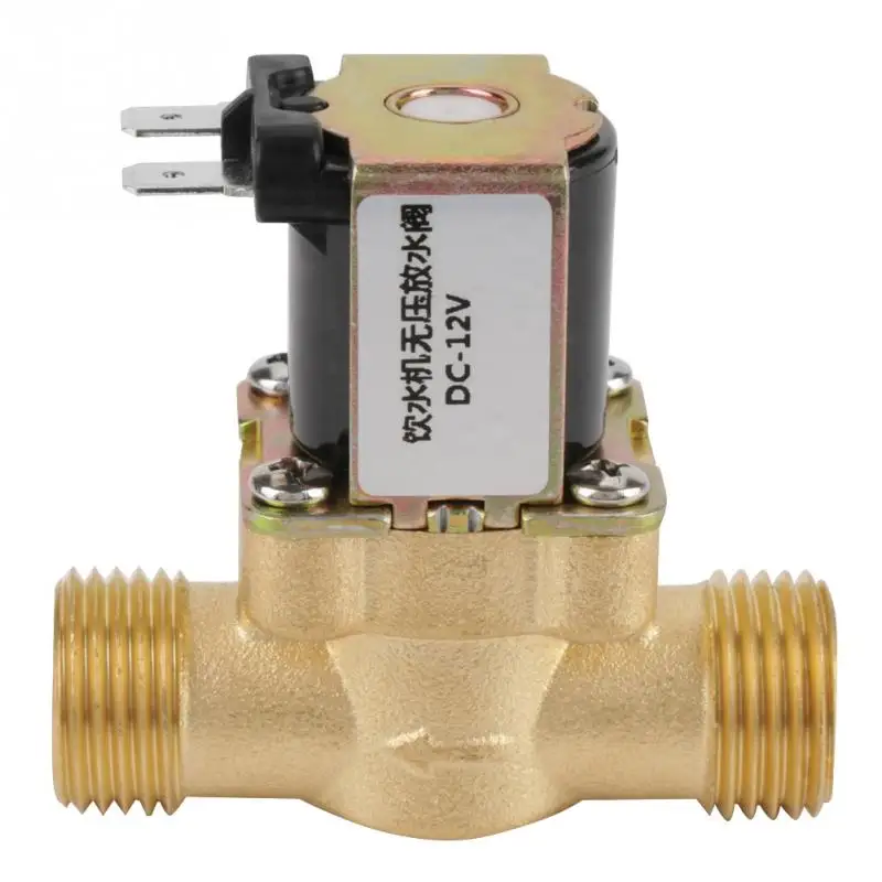 12 В BSPP G12 латунь N/C нормально Электрический электромагнитный клапан 2 способ регулирования давления клапан