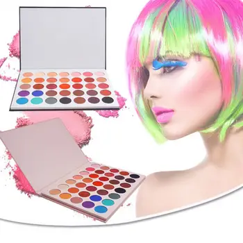 

Professional Eye Makeup Nudes Palette 35 Color Matte Eyeshadow Palette Glitter Powder Eye Shadow Earth Shadows Brush Set
