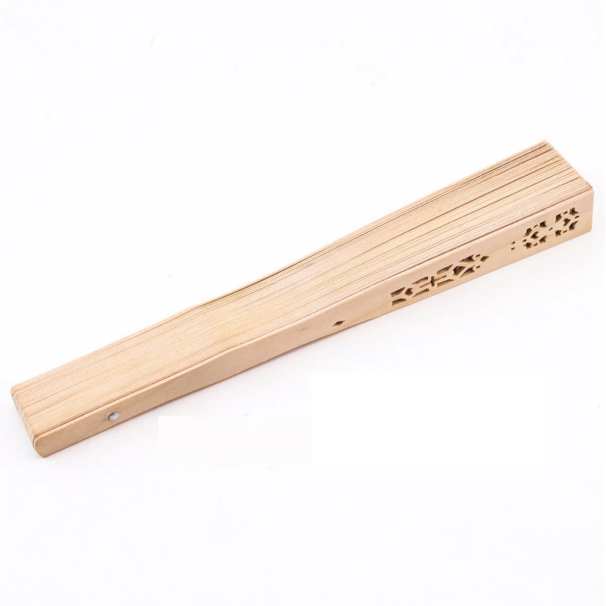 

Summer Vintage Folding Wooden Carved Hand Fan Wedding Bridal Party