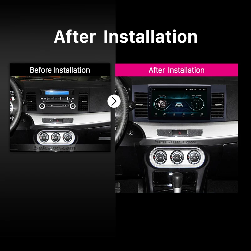 Seicane 10 1 дюймов 2 Din Android 9 автомобильное радио для Mitsubishi Lancer ex 2008 2009 2010 2015 Bluetooth Wifi 3G