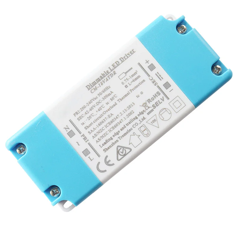 15 18 Вт 0.4A 36 45Vdc диапазон постоянного тока затемнения 1 100% Triac Диммируемый