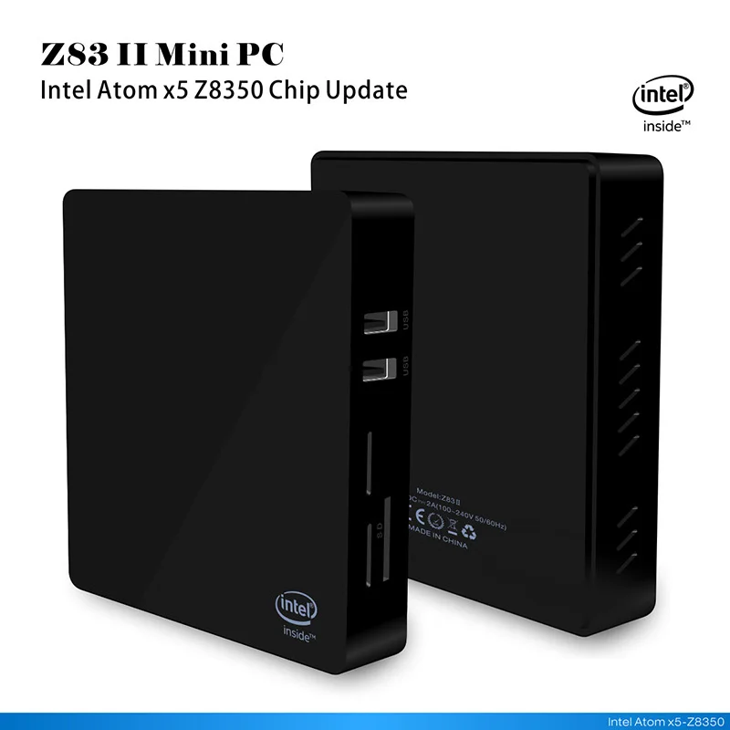 Z83II мини-ПК 2 ГБ DDR3 ram 32G процессор Intel Atom x5-Z8300 Windows 10 bluetooth 4,0 USB 3,0 Wifi мини-ПК