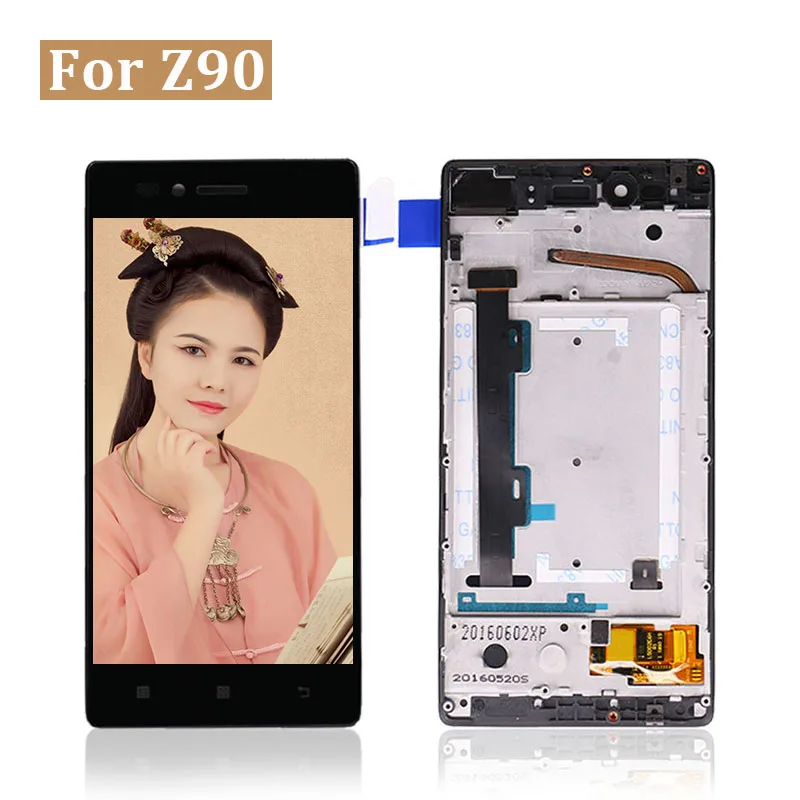 

For Lenovo Vibe Shot Z90 Z90a40 Z90-7 Z90-3 LCD Display with Touch Screen Digitizer For Lenovo Z90 LCD+ Frame free shipping