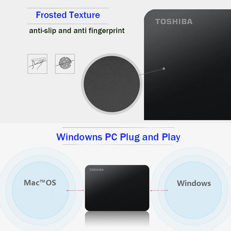 Портативный жесткий диск TOSHIBA Canvio Basics 3 0 внешний 1 ТБ 2 HDD 5 &quotHD портативное