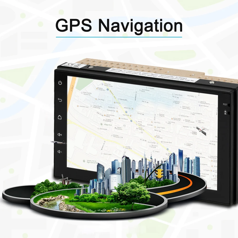 

2Din Android 6.0 Autoradio 7'' Car Radio Player GPS Navigator Autoradio Multimedia with BT WIFI Free Map for bmw e46 e90 e39