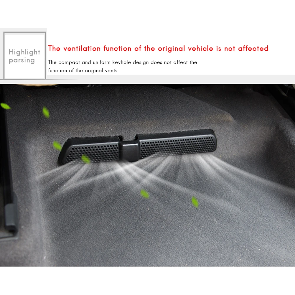 

2Pcs Car Air Conditioner Cover For Volkswagen Touran 16-17 New L Under Rear Seat Seat Air Vent Duct Outlet Shell