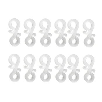 

24 Pcs Gutter Hang Hooks S Clip Hooks for Christmas Decoration Outside String Lights Seasonal Fairy Light