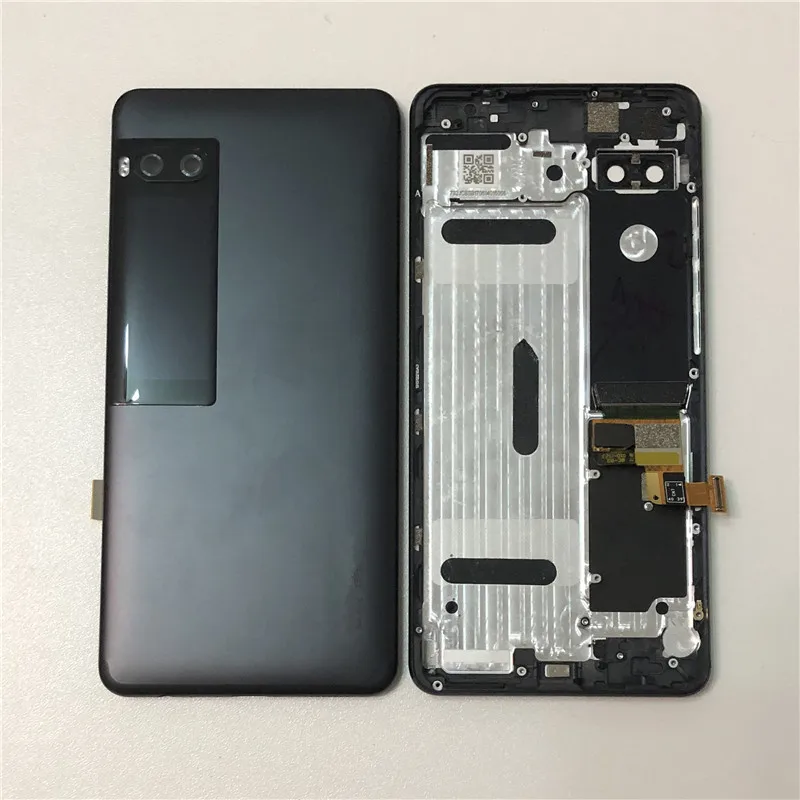 

Original M&Sen For 5.2" Meizu Pro 7 Back Battery Cover Case With Secondary Display For Meizu Pro 7 Rear Housing No Power Buttons