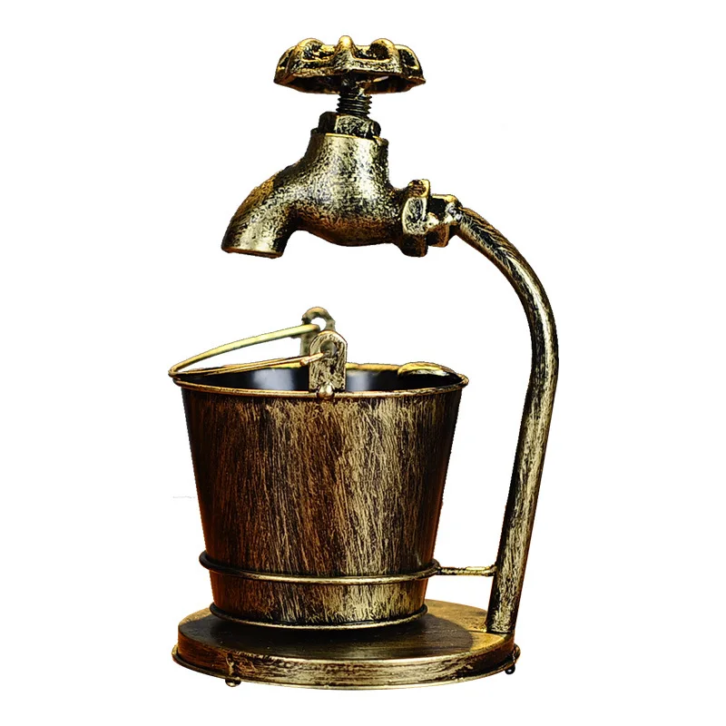 Wrought Iron Handmade Ashtray Ornament Retro Figurines Desktop Crafts Bar Coffee Photography Props Gift | Дом и сад