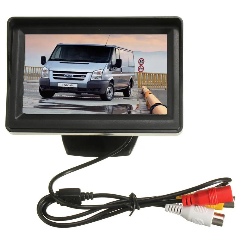 CCD HD Автомобильная камера заднего вида Автомобильная с 4,3 дюймовым зеркалом заднего вида монитор экран для Ford Transit подключение