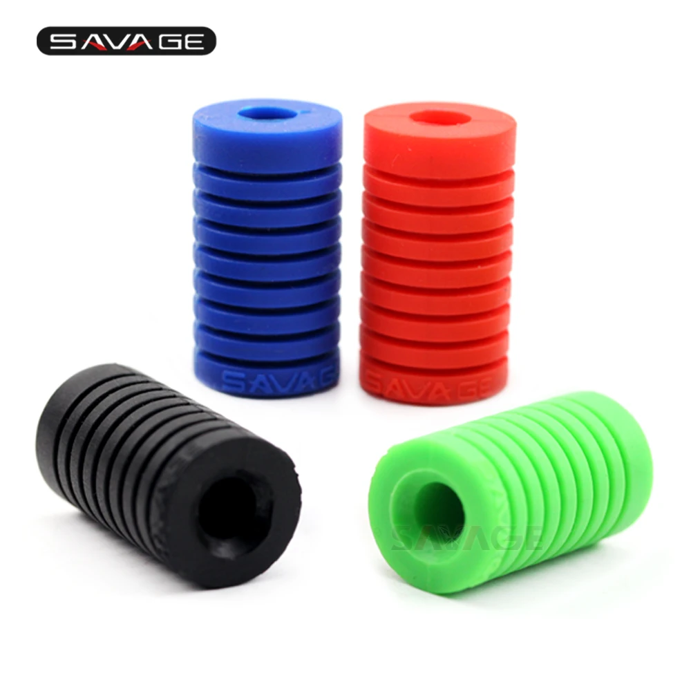 

Universal Foot-operated Left Shift Lever Foot Pad Pedal Toe Peg Cover Motorcycle Accessories Silica Gel Black/blue/red/green