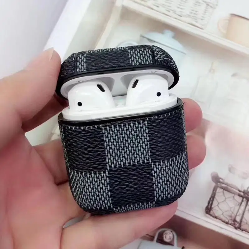 

For Airpods Protective Case Wireless Bluetooth Headset Box Charging Bag Leather Earphone Cover Shell For Airpods Iphone