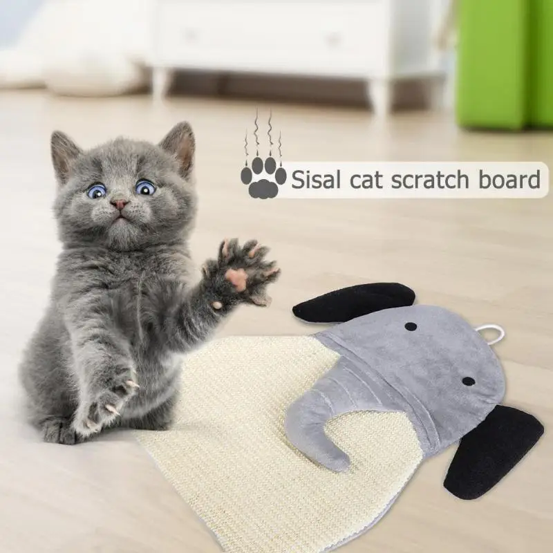 

Cat Toys Scratch Board Cartoon Cats Sisal Hemp Large Pet Scratcher Pad Bed Mat Scratching Claws Grinding Bite ResistanceToy