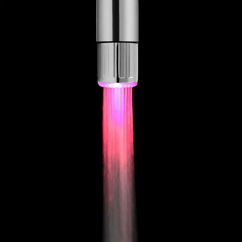 7 Colors LED Water Faucet Lights Colorful Changing Glow Shower Head Kitchen Tap Aerators for Kitchen Bathroom Products faucet aerator