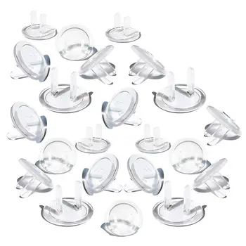 

50PCS Outlet Plug Covers Ultra Clear Child Proof Electrical Protector Safety Caps Electrical Socket Covers
