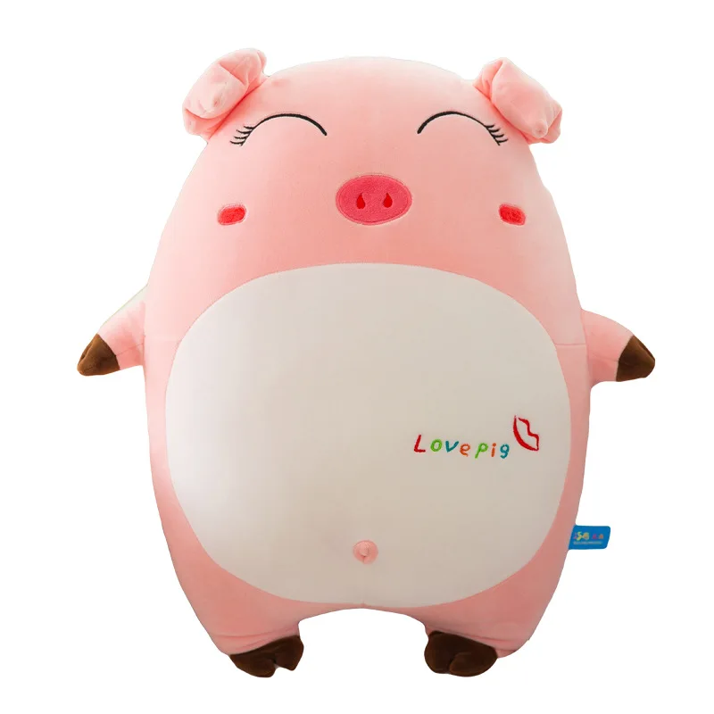 

New 40cm Manufacturer Direct Explosion Models Pink Pig Expression Plush Toys Software down Cotton Lovely Pig Pillow Gift