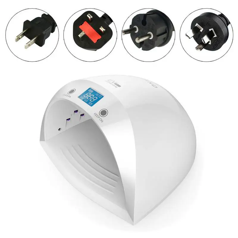 

Brand New Rechargeable Cordless 60W Nail Lamp Phototherapy Machine UV 27pcs LED Light Beads Nail Dryer US/EU/UK/AU Plugs