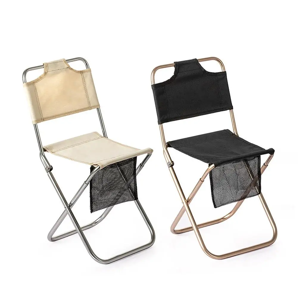 

Outdoor Portable Folding Chair Wear-resistant Aluminum Stool for Picnic Camping Fishing