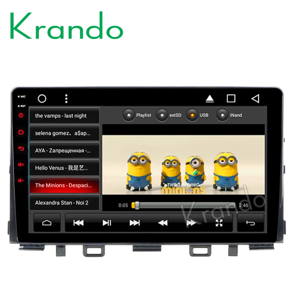 Автомобильная Мультимедийная система Krando полносенсорная IPS Android 8 1 9 дюймов для KIA