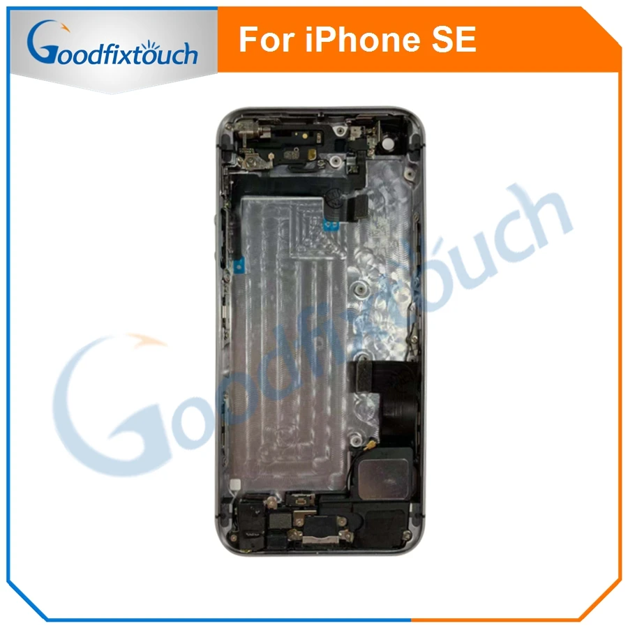 Задняя крышка для iPhone SE корпус аккумуляторной двери задняя в сборе батареи с