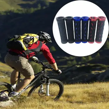 

Cycling Bike Anti-slip Cover Handle Grip Bicycle MTB Handlebar Grip PP Plastic Bilateral Locked Handle Cover Bicycle Accessories