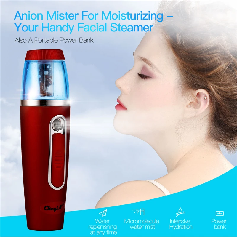 

Portable Nano Mist Sprayer Facial Body Nebulizer Steamer Moisturizing Face Skin Care USB Face Spray Beauty Instruments with Box