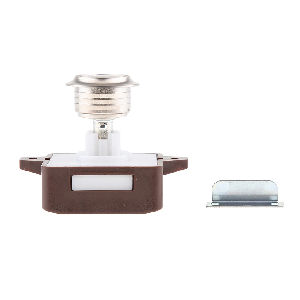 

Push Button Latch Lock Keyless For Marine RV Caravan Cabinet Cupboard Brown
