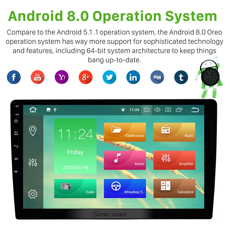 Sale Seicane GPS Navigation Stereo 1Din Android 8.0/8.1 10 inch Universal Car Radio Touchscreen Head Unit Multimedia Player 4G WIFI 3 Sale Seicane GPS Navigation Stereo 1Din Android 8.0/8.1 10 inch Universal Car Radio Touchscreen Head Unit Multimedia Player 4G WIFI 3