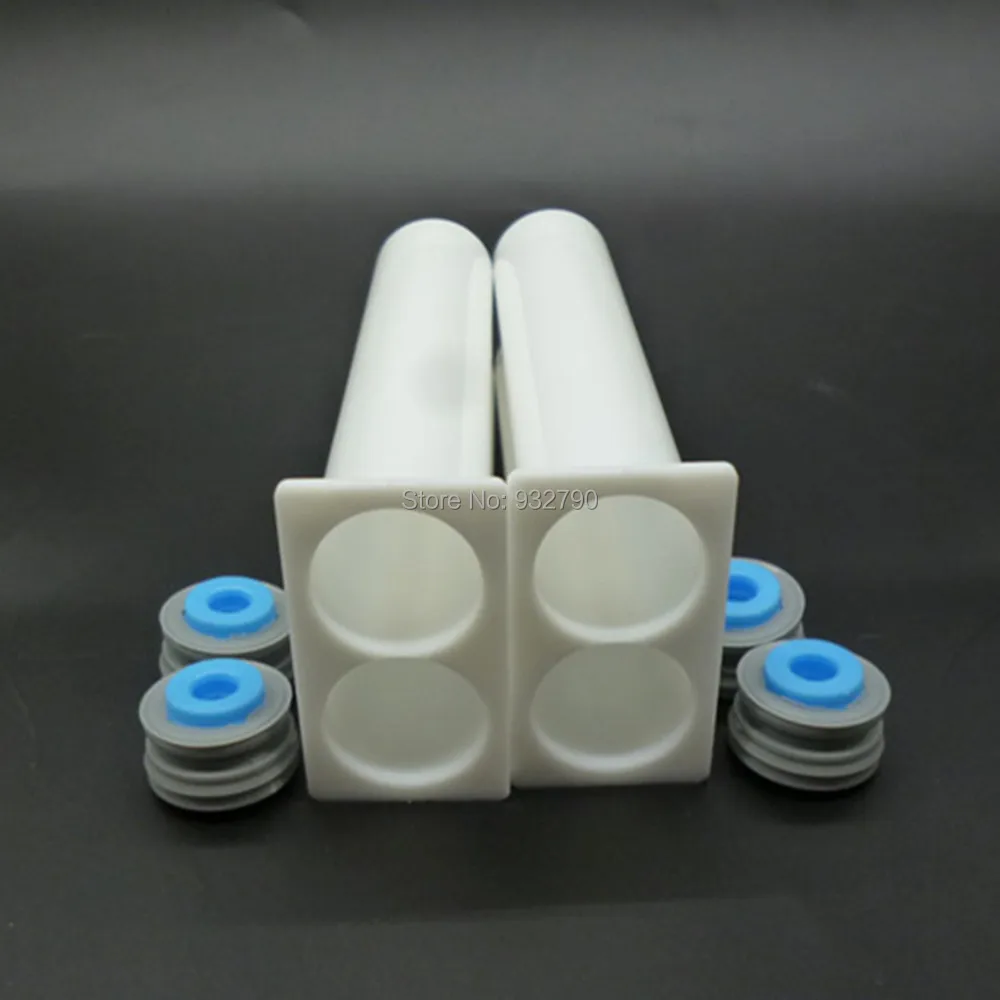 

2 Sets AB Glue Epoxy Resin Acrylic Adhesive Cartridge 50ml 1:1 Disposable Dual Glue Cartridge PP Mixer Tube 2-part