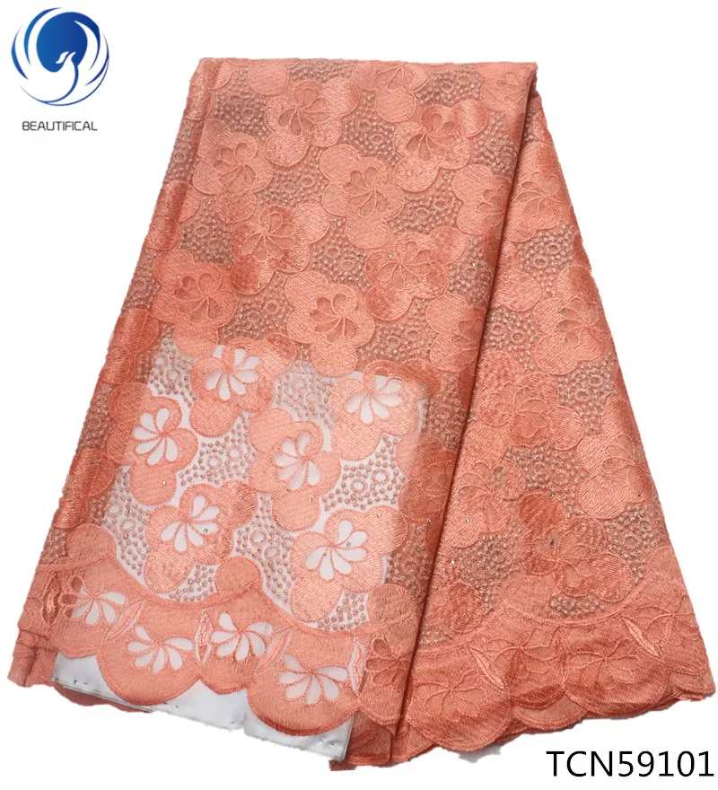 

BEAUTIFICAL french lace embroidery tulle fabric 2019 high quality african net fabric french fabric TCN591