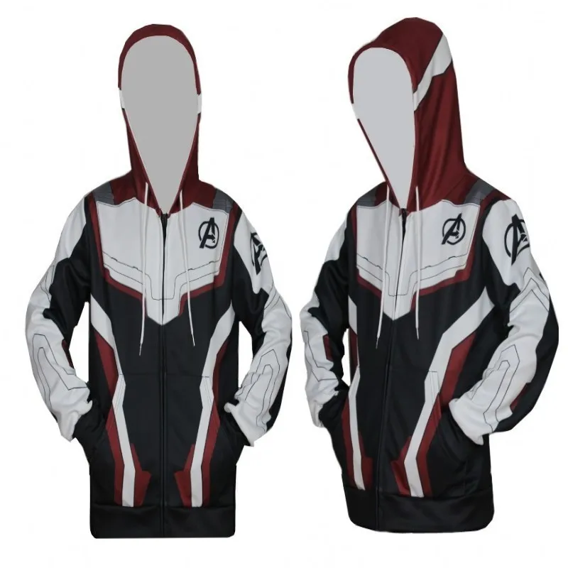 

Avengers Endgame Quantum Realm Sweatshirt Jacket Advanced Tech Hoodie Cosplay Costumes 2019 new superhero Iron Man Hoodies suit