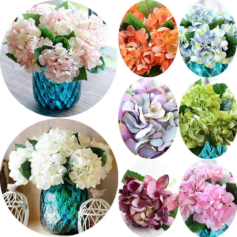 

Artificial flower fake flower single sea shell hydrangea flower arrangement wedding home decoration desktop decoration Champagne