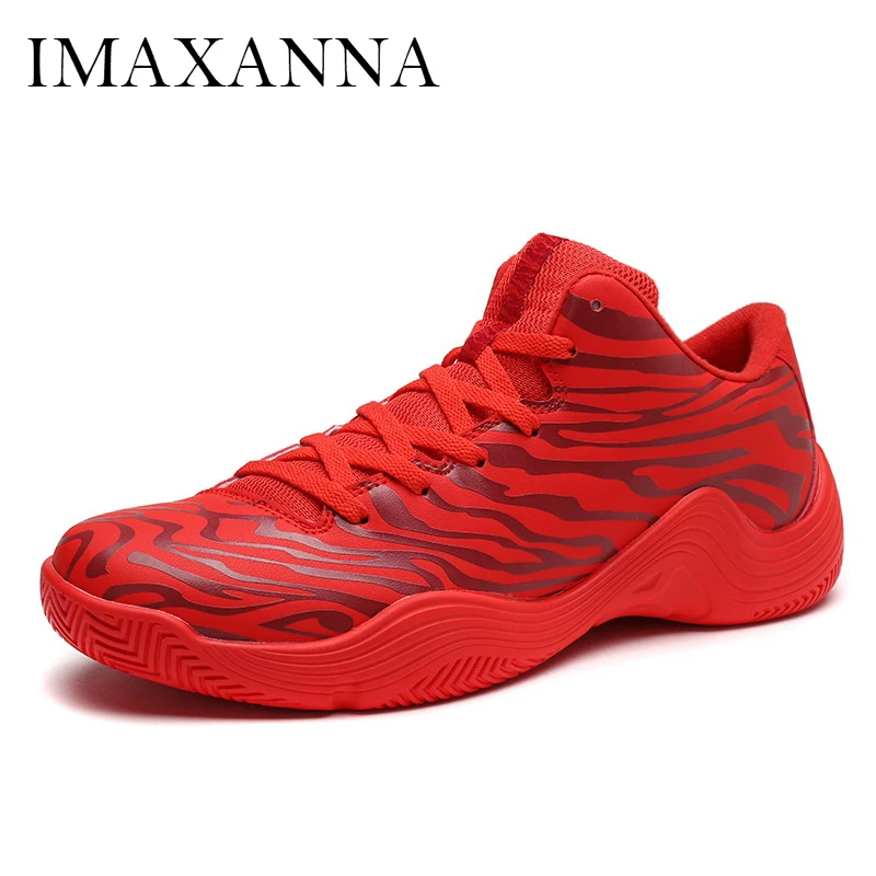 

IMAXANNA New Men's Basketball Shoes Breathable Male Outdoor Sneakers Men Rubber Flat Athletic Sports Fashion Walking Shoes Man