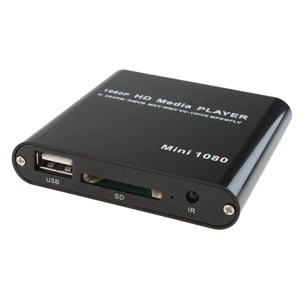 LumiParty Мини Full HD 1080 P цифровой потоковый медиаплеер MKV/RM SD/USB HDD HDMI CVBS|Проигрыватели