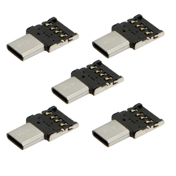 

10pcs/lot 5pcs Ultra Mini Type-C USB-C to USB 2.0 OTG Adapter for Cell Phone Tablet & USB Cable & Flash Disk