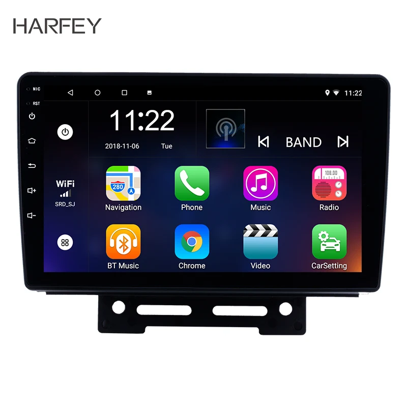 Мультимедийный плеер Harfey с цифровым ТВ GPS Навигатором Android 8 1 9 дюймов