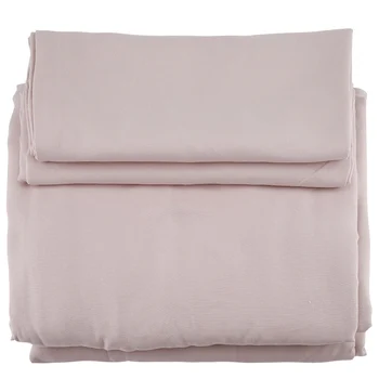 

3pcs / set 100% Polyester Bed Sheets Set Quilt Cover Pillowcase Plain Colour Bedclothes