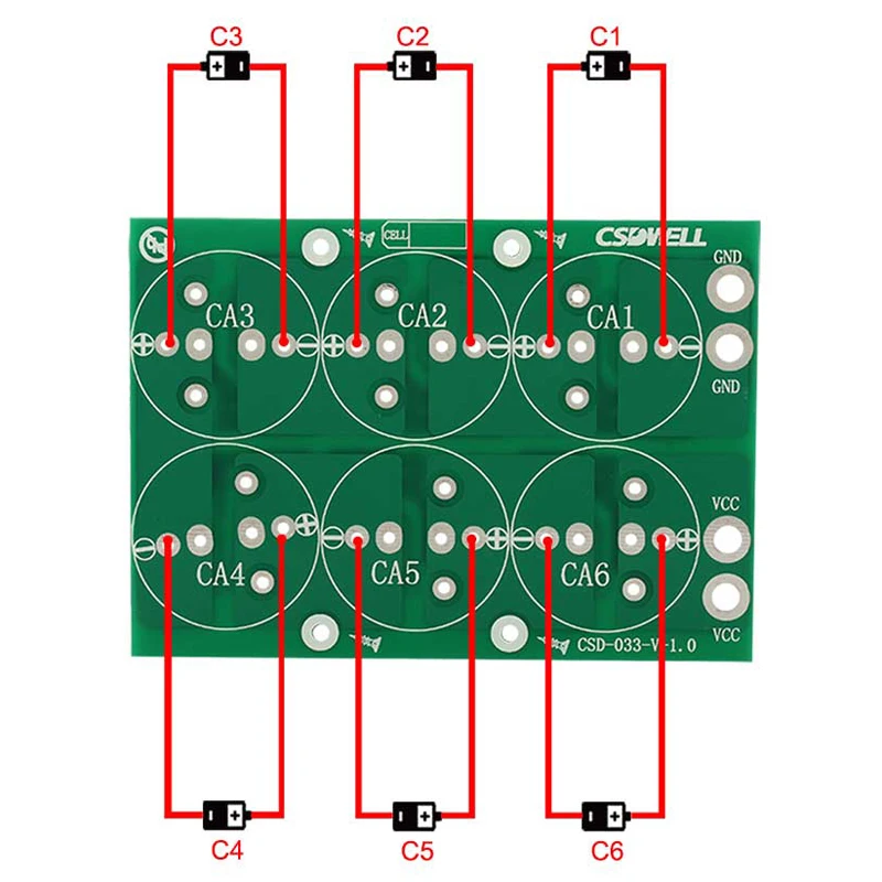 

1X Super Capacitor Balance Protection Board 50F 100F 220F 360F 400F 500F 2.7V Capacitor Balance Protection Plate