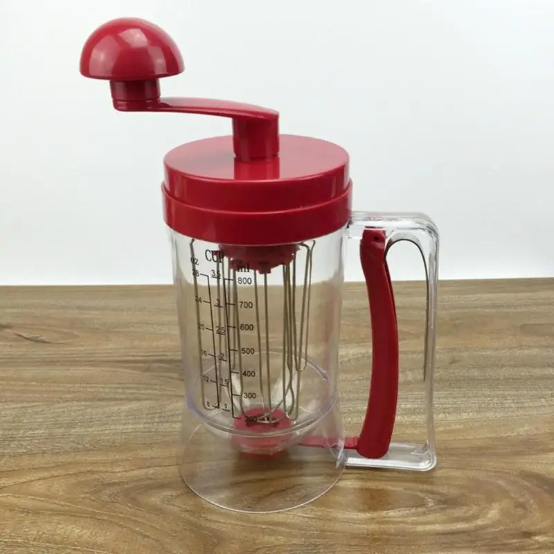 

800ml Manual Cake Batter Dispenser DIY Baking Pastry Funnel Dough Separator Baking Waffles Batter Dispenser Measuring Cup