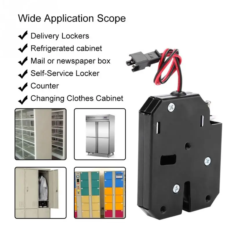 

DC 12V Electric Control Latch Drawer Switch Lock Electromagnetic Lock Without Detection Switch