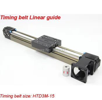 

Effective Travel Stroke Lenght 100mm 200mm HTD3M-15 Timing Belt Linear Slide Guide Motion Module Sliding Tabel CNC LW45