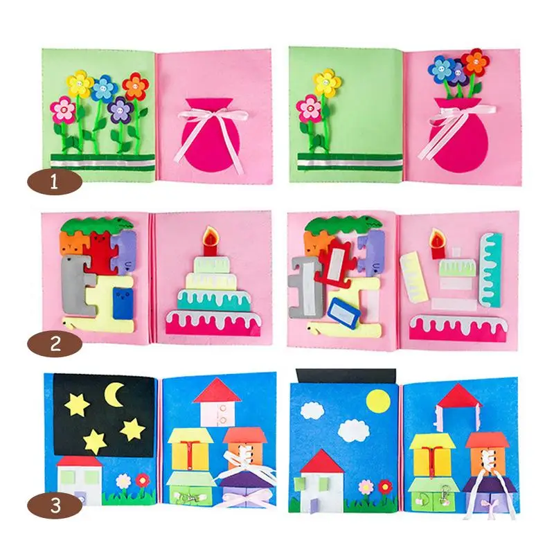 3D Kid Cloth Book DIY Panting Book Manual Intelligence Puzzle Children Toy Book Early Education Development Reading Book 3D Kid Cloth Book DIY Panting Book Manual Intelligence Puzzle Children Toy Book Early Education Development Reading Book