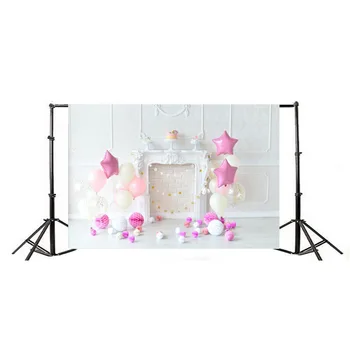 

7x5ft Balloons Birthday Cake Vinyl Photography Backgrounds Customized Photographic Backdrops For Photo Studio Props