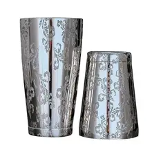 Шейкер для Бостонского коктейля креативная гравировка мартини барный коктейль-шейкер из нержавеющей стали чутье смешивание олова набор вечерние инструменты для бара