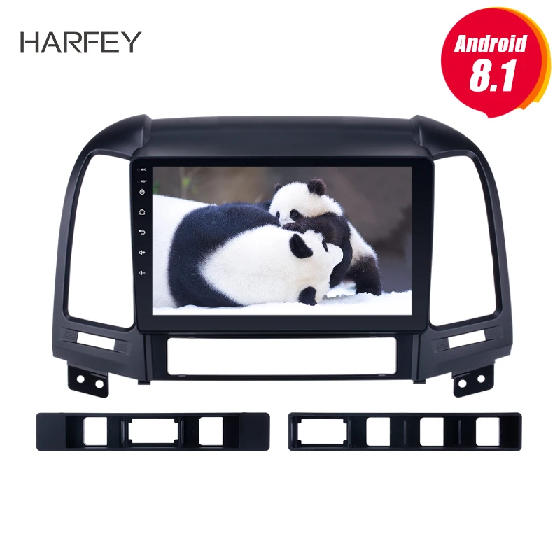 Harfey 2Din Android 9 0/8 1 &quotавтомобильное радио для HYUNDAI SANTA FE 2005 2012 GPS навигация